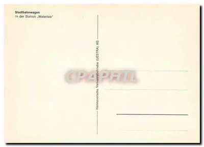 Trem na estação Waterloo — Hannoversche Verkehrsbetriebe (UESTRA) AG — n° de série 6001 a — Verso