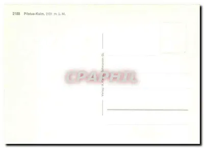 Pilatus-Kulm — cima del Pilatus — editore A. Kühn, Schwanden GL, n° 2188 — Verso