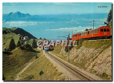 Rigi-Staffel — vista contra o Pilatus — editor A. Jacquel Schwanden GL
