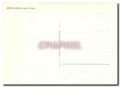 Rigi-Staffel — vista contra o Pilatus — editor A. Jacquel Schwanden GL — Verso