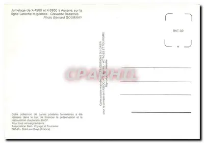 Acoplamento de X-4500 e X-3800 em Auxerre, na linha Laroche-Migennes - Cravanbt-Bazarnes — Edições do CABRI — Verso