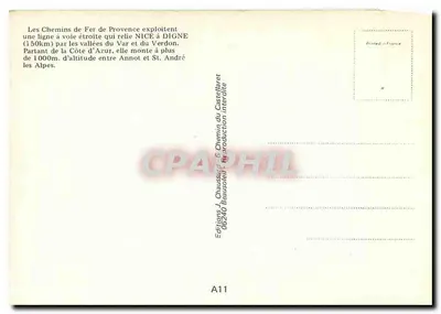Stacja Południowa — Nice — Kolej Prowansji — Rewers