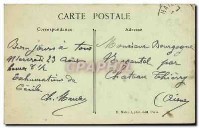 Clamart — Avenue Schneider — E.M. — n°3798 — Verso