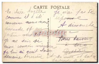 El Castillo de MEUDON antes de la Revolución — vista tomada del Bois de Fleury — E.M. — n° 3640 — Reverso
