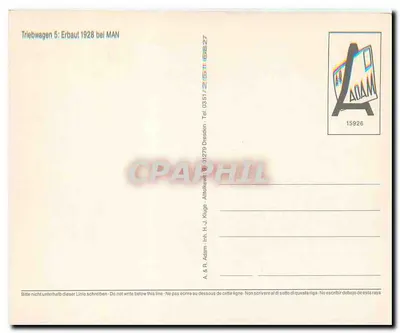 Tramwaj Kirnitzschtal — Tramwaj 5 — wydawca H.J. Kuge, nr 15926 — Rewers