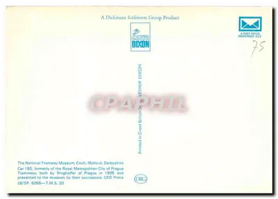 Tramwaj nr 180 — Królewskie Metropolitalne Miasto Pragi — Arthur Dixon — Rewers