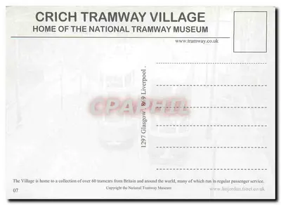 Dwa tramwaje w Crich Tramway Village — Crich Tramway Village, Home of the National Tramway Museum — Rewers