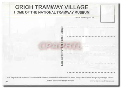 Crich Tramway Village — scena nocna — National Tramway Museum — Rewers