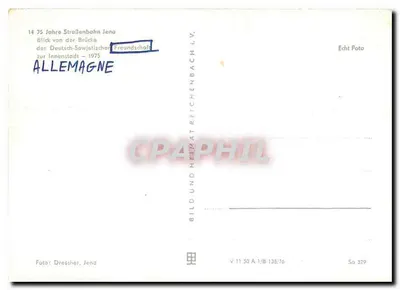 Tramwaj Jena-Ost — 118 — wydawca Drescher, Jena, nr 329 — Rewers