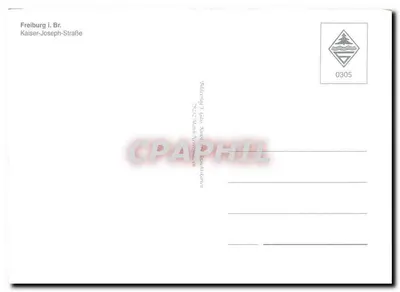 Freiburg i. Br. — ulica Kaiser-Joseph — n° 0305 — Rewers