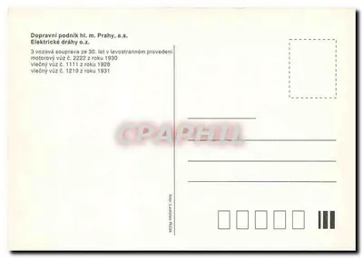 Tramway de Praga — Tramway n°11 — Dopravní podnik hl. m. Prahy, a.s. — Verso