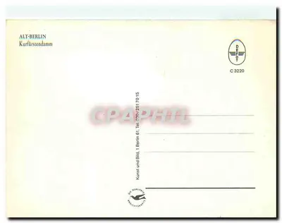 Halensee Ringbahnhof — tramwaj C i stacja podziemnej linii kolejowej — n° C 3220 — Rewers