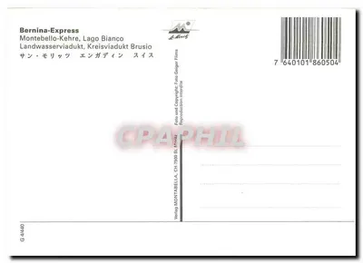 Express Bernina — Graubünden – Ticino — Verlag Montabella — Rewers
