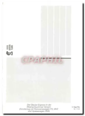Glacier Express — versam — FOTO GEIGER FLIMS Nr. 7144 — Verso