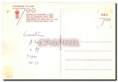 Schinkelhaven — Amsterdam — H.A.C. editor — Verso