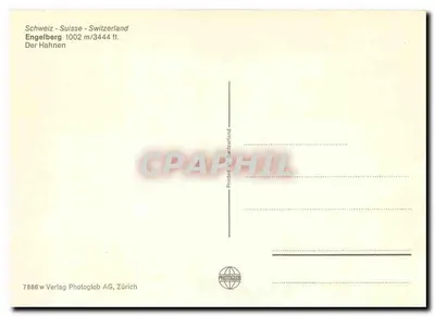 Engelberg — widok stacji i pociągu LSE — Photoglob AG — Rewers