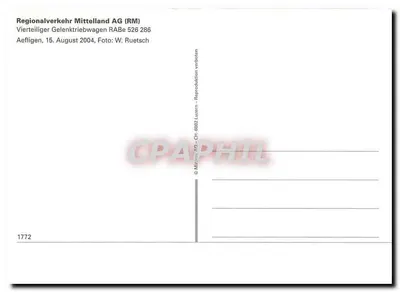 Trem RABe 526 286 — Aeffigen — Regionalverkehr Mittelland AG — Verso