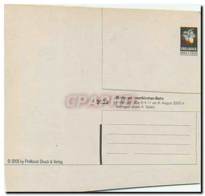 Meiringen-Innertkirchen-Bahn — Tramway 4/4 n°604 — editor Prellbock Druck & Verlag, n°2039 — Reverso