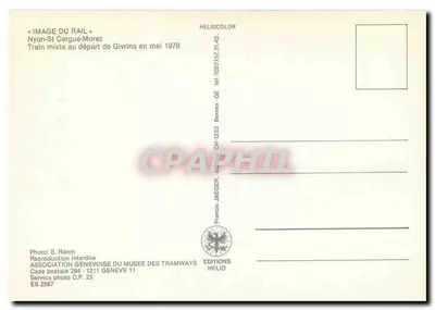Givrins — Trem misto partindo — Edições Helio — Verso