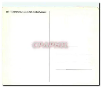 SBB RIC Panoramawagen — Schindler Waggon — editor Schindler Waggon — Verso