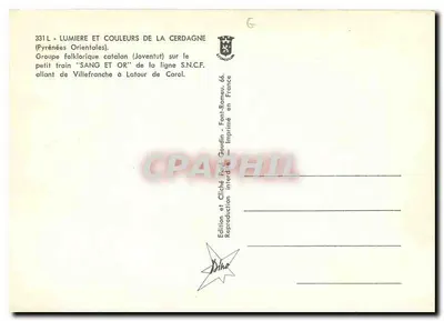 Przechodzimy przez Cerdagne — Taniec sardanii — Wydawnictwo Paul Gourdin — Rewers