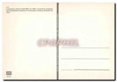 Locomotywa Diesla D.342.3002 — prototyp szwedzki — ETR - Edifilice Trasporti — Rewers
