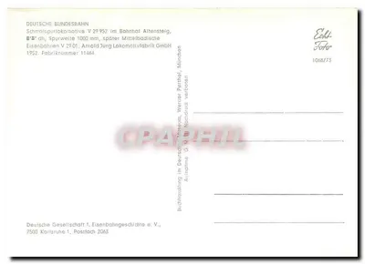 Stacja kolejowa Altensteig — lokomotywa V 29 952 — Deutsche Bundesbahn — Rewers