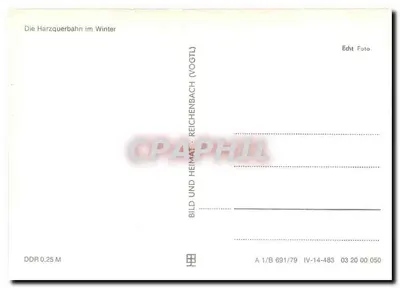 A linha Harzquerbahn no inverno — Vogtland (Reichenbach) — editor Vogtland — Verso