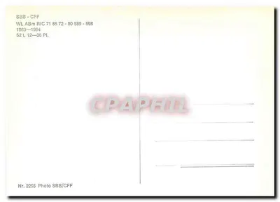 Pociąg o wysokiej prędkości — wagon linii Euro Night — SBB-CFF — Rewers