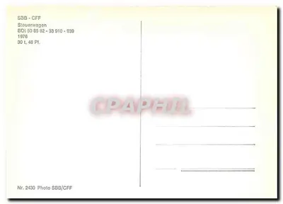 Pociąg SBB CFF — wagon kierowniczy — SBB/CFF — Rewers