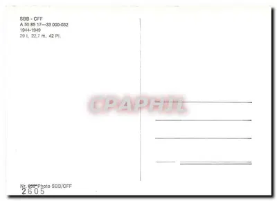 Pociąg SBB-CFF — wagon pasażerski — SBB-CFF — Rewers