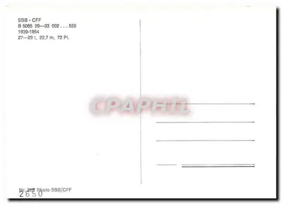 Trem SBB CFF FFS — carruagem B 5510 — SBB/CFF — Verso