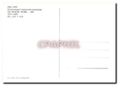 Pociąg SBB-CFF — seria 588 — Wydawca SBB/CFF, nr 2700 — Rewers