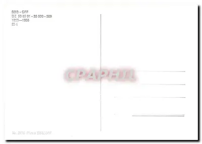 Pociąg towarowy SBB-CFF-FFS — DZ 50 85 01 - 33 500 - 509 — 1930-1955 — Rewers