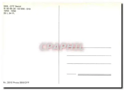 Trem SBB/CFF Seetal — Bi 50 85 28 - 03 000 - 019 — SBB/CFF — Verso