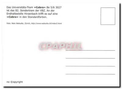 Tramwaj Uniwersytetu — spotkanie w Hirzenbach — Reto Walaulta — Rewers