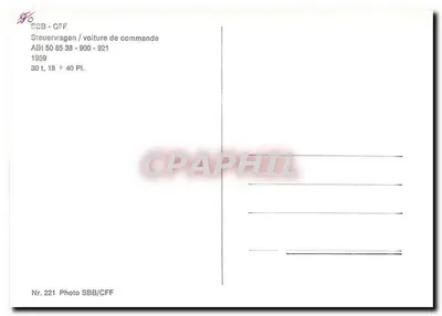 Samochód pancerny SBB CFF — ABt 50 85 38-900-921 — SBB CFF — Rewers