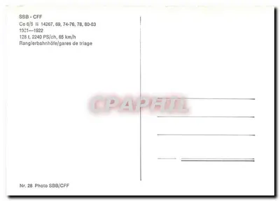विद्युत लोकोमोटिव Ce 6/8 II 14282 — SBB-CFF — SBB/CFF फोटो संख्या 28 — पीछे