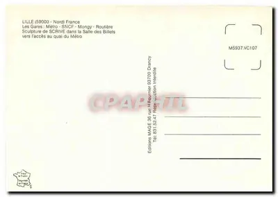 LILLE: Stations — Publisher: Editions MAGE, No. M5937.VC107 — Back