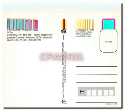 Estrasburgo — O Tram — Edições MAGE — Verso