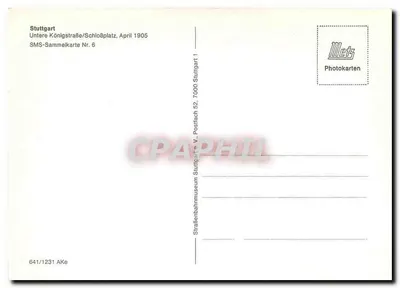 Stuttgart - Untere Königstraße/Schloßplatz - SMS-Sammelkarte Nr. 6 — Verso