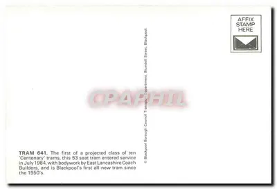 Tramwaj 641 — Blackpool — Blackpool Transport Department — Rewers
