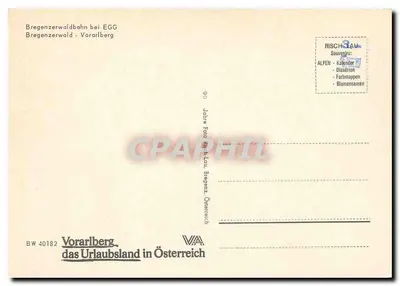 Bregenzerwaldbahn blisko Egg — Vorarlberg, Austria — wydawca RISCH-TAU — Rewers