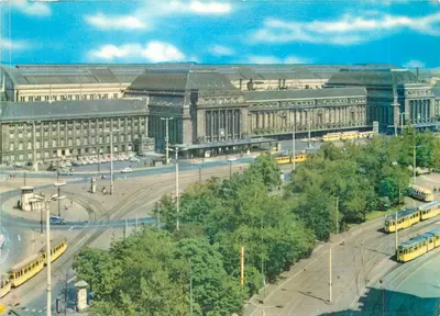 Główny dworzec w Lipsku — Messestadt Lipsk — wydawca nieczytelny