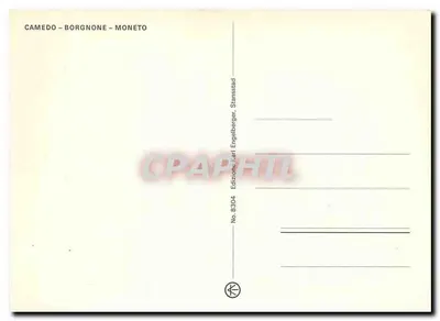 Centovalli — widok panoramiczny i wieś — wydawca Karl Engelberger, nr 8304 — Rewers