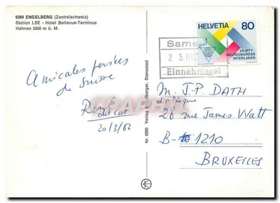 Engelberg — widok pociągu i góry Hahnen — Graphphil — Rewers
