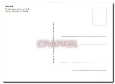 Tramweg van Bielefeld — Lijn 2, Jöllenbecker Straße — Verlag W. Stock, 48/2 Brückwede — Achterkant