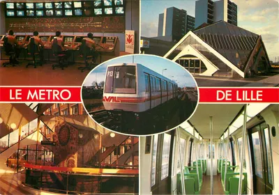 O metrô de Lille — Posto de controle, estação Hôtel de Ville, composição P13 — Éditions MAGE