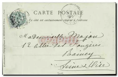 Dreux — Die Hauptstraße — Buchhandlung-Papierwaren Marcel Durvie, n°35 — Rückseite