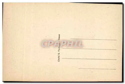 Zamek w Auneau (E.-et-L.) — Front północny — Fotografia G. Foucaulta - Dreux — Rewers